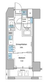ルフォンプログレ大森山王 1401 間取り図