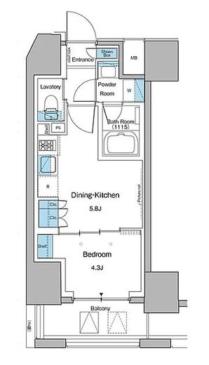 ルフォンプログレ大森山王 601 間取り図