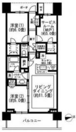 クリスタルマークス 6階 間取り図