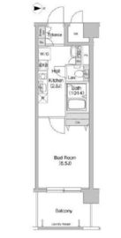 コンフォリア東品川 204 間取り図