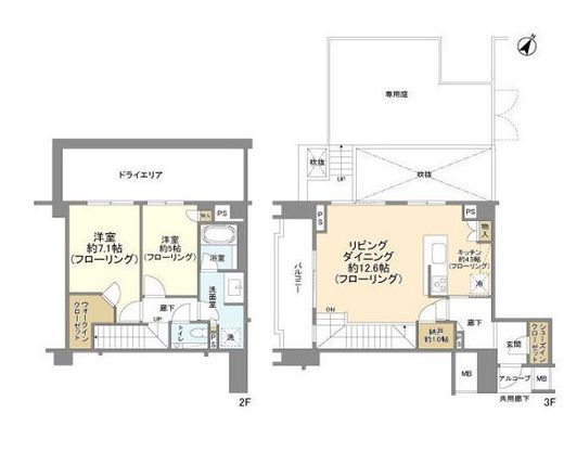 ブランズ田園調布 3階 間取り図