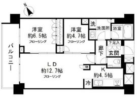常盤松ハウス 413 間取り図