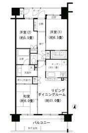 コスモ本所吾妻橋 3階 間取り図