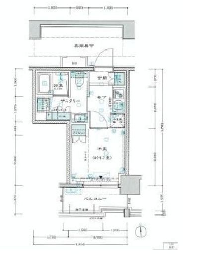 リビオレゾン三田 5階 間取り図