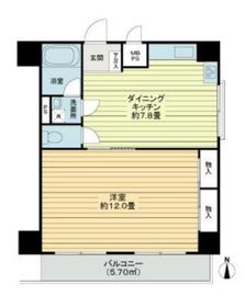サンパーク東京銀座 5階 間取り図