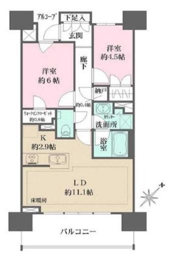 ザ・パークハウス船堀 3階 間取り図