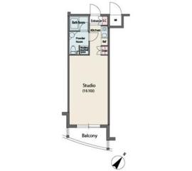 MFPR代々木タワー 403 間取り図