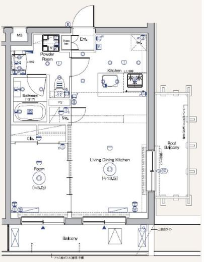 SYFORME TOGOSHI KOENⅡ (シーフォルム戸越公園2) 4階 間取り図