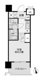 レジディア新宿御苑 403 間取り図