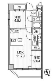 ステージファースト浅草橋Ⅳ 8階 間取り図