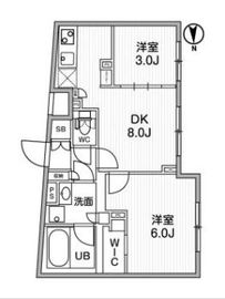 ALTERNA祐天寺 (オルタナ祐天寺) 402 間取り図