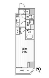 ALTERNA蔵前 (オルタナ蔵前) 401 間取り図