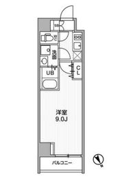 ALTERNA蔵前 (オルタナ蔵前) 302 間取り図