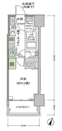 シティハウス東麻布 6階 間取り図