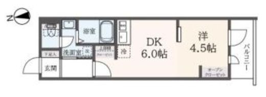 ブライト三軒茶屋 102 間取り図