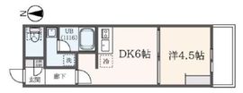 ブライト三軒茶屋 203 間取り図