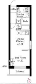 ブライト三軒茶屋 303 間取り図
