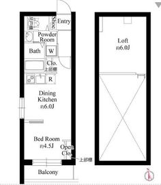 ブライト三軒茶屋 601 間取り図