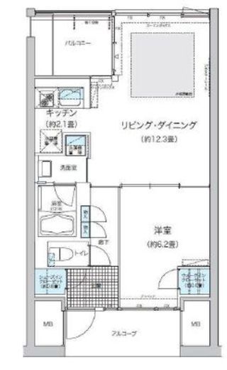 ガーデニエール砧ウエスト 914 間取り図