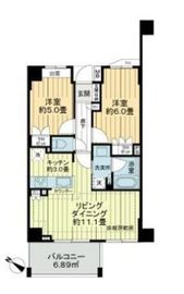ライオンズクオーレ東向島 4階 間取り図