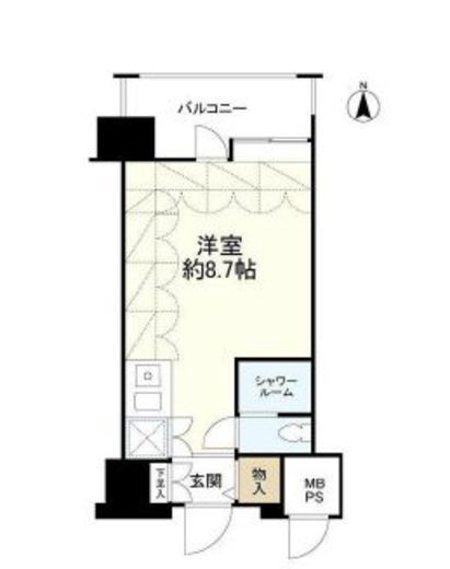 ルネ御苑プラザ 13階 間取り図