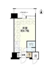ルネ御苑プラザ 13階 間取り図