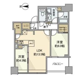 白金ザ・スカイ 18階 間取り図