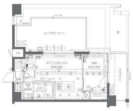 ZOOM新宿西落合 6階 間取り図