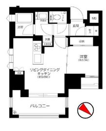 ルジェンテ文京根津 3階 間取り図