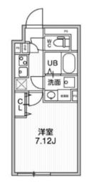 ALTERNA早稲田 (オルタナ早稲田) 206 間取り図