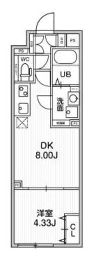 ALTERNA早稲田 (オルタナ早稲田) 207 間取り図