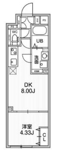 ALTERNA早稲田 (オルタナ早稲田) 306 間取り図