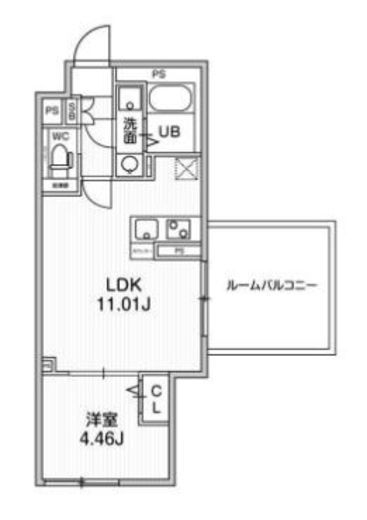 ALTERNA早稲田 (オルタナ早稲田) 403 間取り図