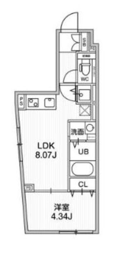 ALTERNA早稲田 (オルタナ早稲田) 307 間取り図