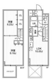 ALTERNA早稲田 (オルタナ早稲田) 101 間取り図
