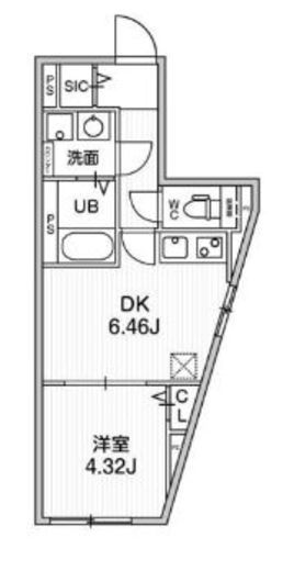 ALTERNA早稲田 (オルタナ早稲田) 201 間取り図