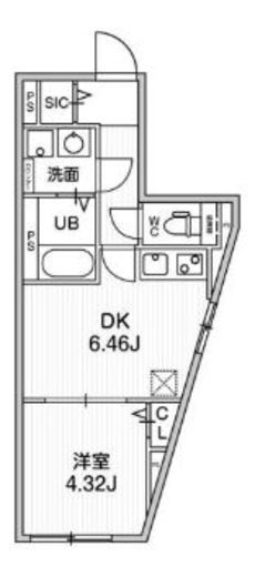 ALTERNA早稲田 (オルタナ早稲田) 401 間取り図