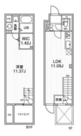 ALTERNA早稲田 (オルタナ早稲田) 102 間取り図