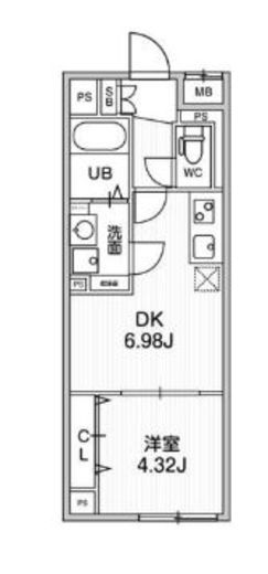 ALTERNA早稲田 (オルタナ早稲田) 202 間取り図