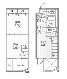 ALTERNA早稲田 (オルタナ早稲田) 104 間取り図