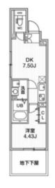 ALTERNA早稲田 (オルタナ早稲田) 204 間取り図