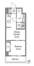 GRANPASEO浅草Ⅱ (グランパセオ浅草2) 202 間取り図