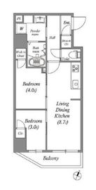 GRANPASEO浅草Ⅱ (グランパセオ浅草2) 404 間取り図