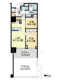 ザ・パークハウス文京江戸川橋 1階 間取り図
