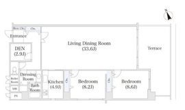 西新宿ハイツ 602 間取り図