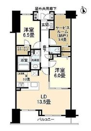 ザ・サンメゾン西大井金子山エルド 1階 間取り図