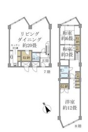 コープ・オリンピア 7階 間取り図