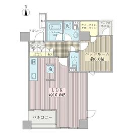クオリア御茶ノ水パークフロント 2階 間取り図