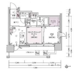 クリオラベルヴィ新御徒町 6階 間取り図