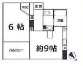 シティタワー麻布十番 8階 間取り図